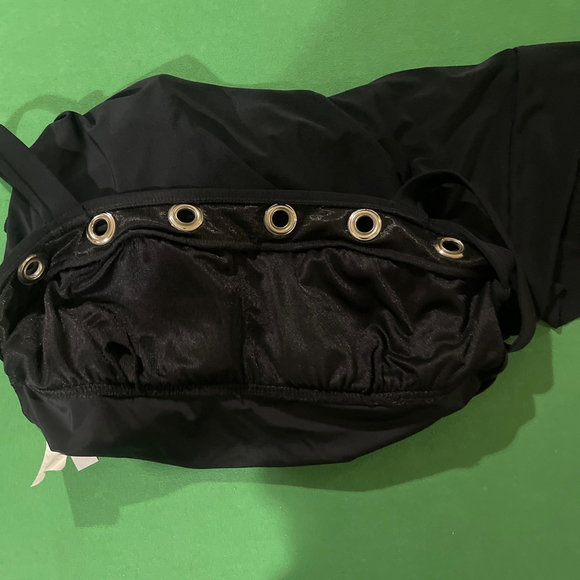 Magicsuit Black One Piece Swimsuit Silver Grommets US 10 - Picture 9 of 15